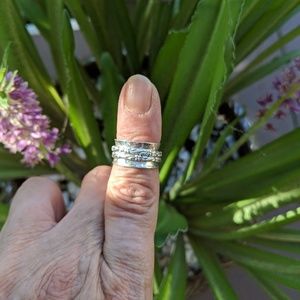 Sterling silver spinner ring